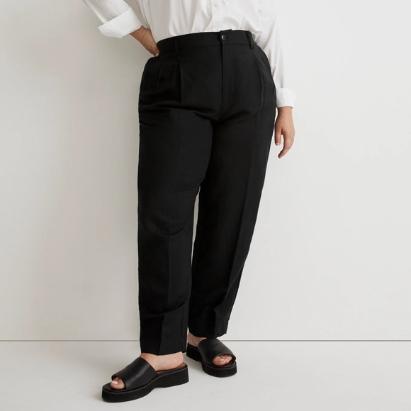 Madewell Pants - NWT Madewell Tailored Tapered Linen-Blend Pants